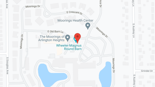 Map of the neighborhood around The Moorings of Arlington Heights