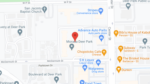 Map of the neighborhood around Morada Deer Park