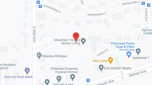 Map of the neighborhood around Mountain Terrace Senior Living