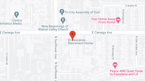 Map of the neighborhood around El Descanso