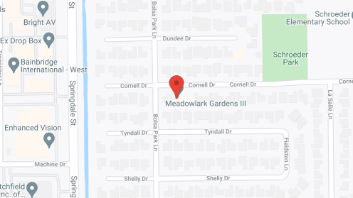 Map of the neighborhood around Meadowlark Gardens IIIA