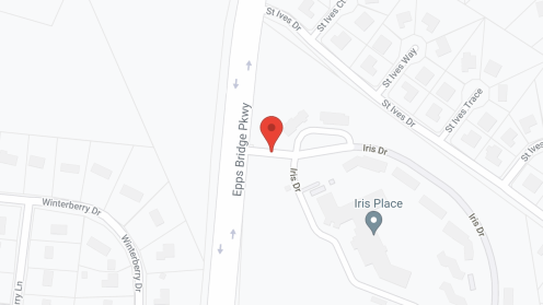 Map of the neighborhood around TerraBella Epps Bridge