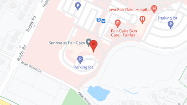 Sunrise of Fair Oaks VA in google map
