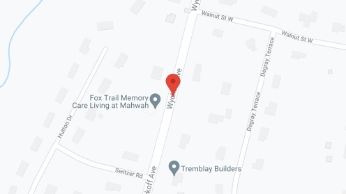 Map of the neighborhood around Fox Trail Memory Care Living at Mahwah