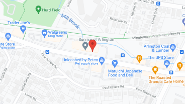Sunrise of Arlington in google map