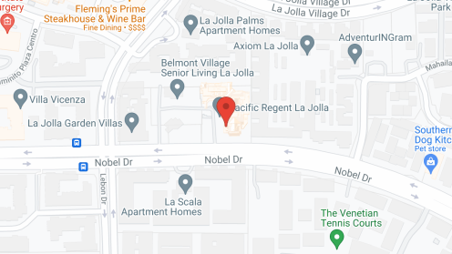 Map of the neighborhood around Pacific Regent La Jolla