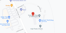 Saranac Village at Will Rogers in google map