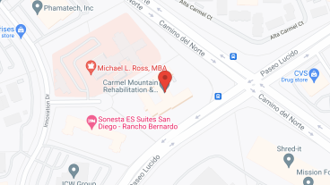 Carmel Mountain Rehabilitation and Healthcare Center in google map