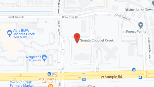 Map of the neighborhood around Sonata at Coconut Creek