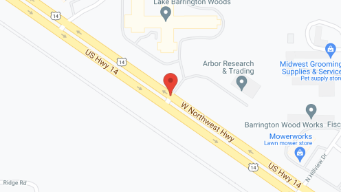 Map of the neighborhood around Lake Barrington Woods