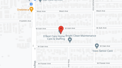 Map of the neighborhood around D'Best Care