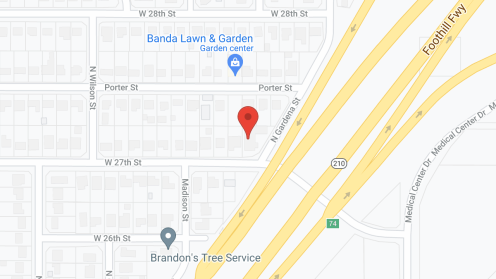 Map of the neighborhood around Light's Rancho Linda