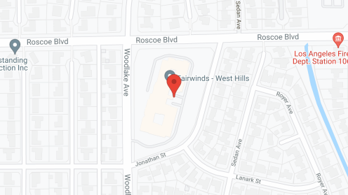 Map of the neighborhood around Fairwinds - West Hills