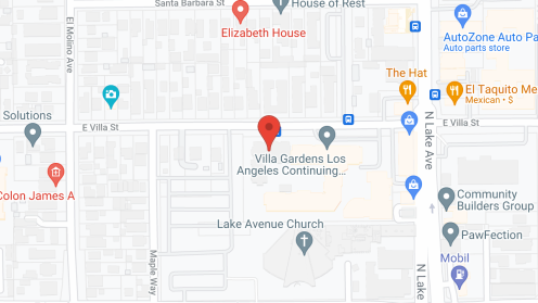 Map of the neighborhood around Villa Gardens