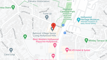 Belmont Village Hollywood Hills in google map