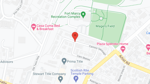Map of the neighborhood around Plaza Del Monte