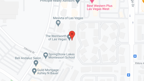 Map of the neighborhood around Escalante at The Lakes