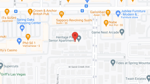 Map of the neighborhood around Heritage Park Apartments