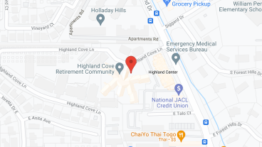 Highland Cove Retirement in google map