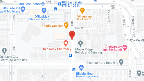 Map of the neighborhood around Fairview Care-East