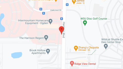Map of the neighborhood around Holiday Harrison Regent