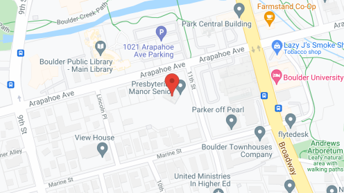 Map of the neighborhood around Presbyterian Manor Senior