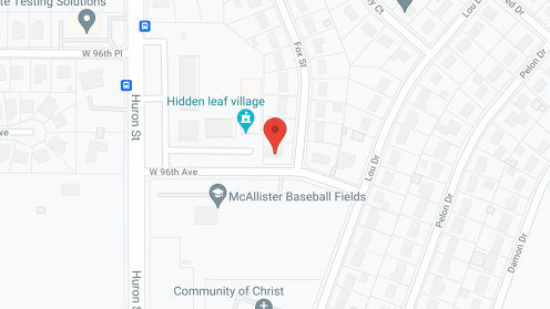 Map of the neighborhood around Huron House Adams Community
