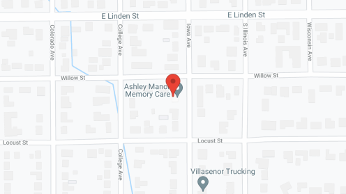 Map of the neighborhood around Ashley Manor - Willow