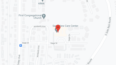 Map of the neighborhood around Sage  View Care Center