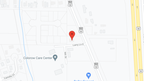 Map of the neighborhood around Colorow Care Ctr