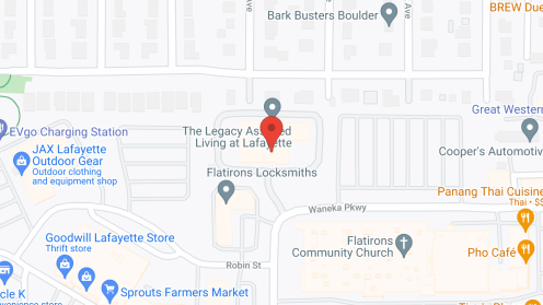 Map of the neighborhood around Waneka Park Assisted Living