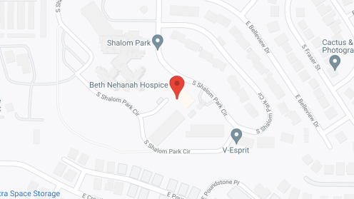 Map of the neighborhood around Shalom Park