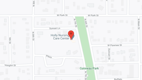 Map of the neighborhood around Holly Nursing Care Ctr