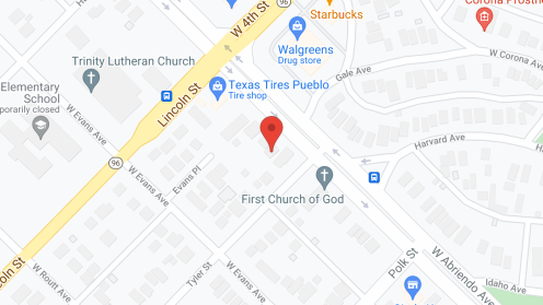 Map of the neighborhood around Lohse's New Life Home