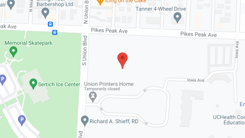 Map of the neighborhood around Union Printers Home