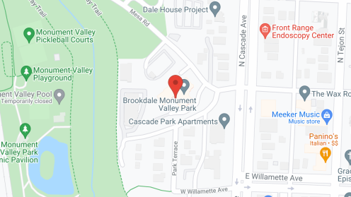 Map of the neighborhood around Brookdale Monument Valley Park