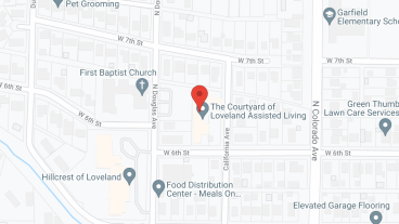 Courtyard of Loveland in google map