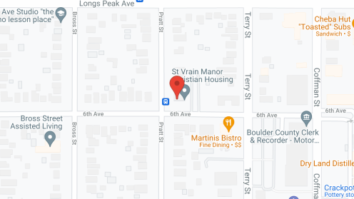 Map of the neighborhood around St Vrain Manor