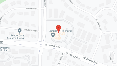 Map of the neighborhood around Sunrise of Pinehurst
