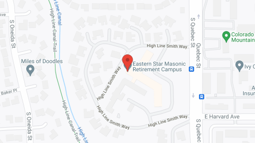 Map of the neighborhood around Robert Russell Eastern Star-Masonic Center Of Colorado, Inc