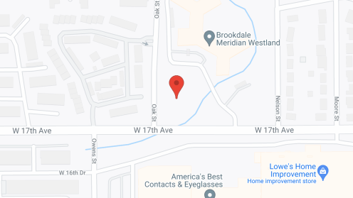 Map of the neighborhood around Brookdale Meridian Westland