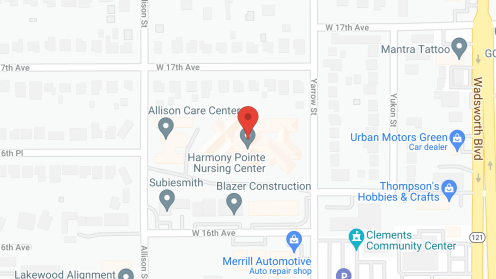 Map of the neighborhood around Harmony Point