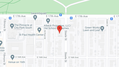 Map of the neighborhood around Montview Manor