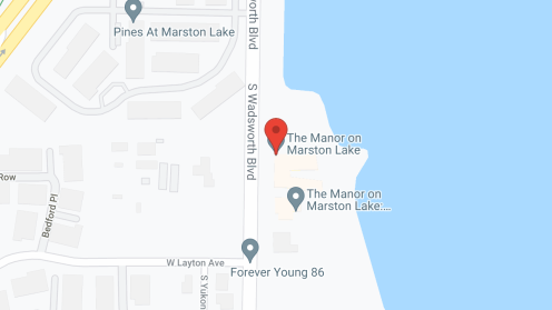Map of the neighborhood around The Manor on Marston Lake