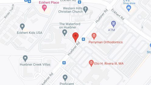 Map of the neighborhood around The Waterford on Huebner
