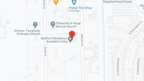 Map of the neighborhood around Bedford Residence Assisted Living