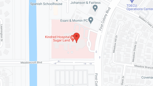 Map of the neighborhood around Colonial Manor