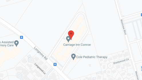 Map of the neighborhood around Carriage Inn Conroe