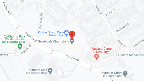 Map of the neighborhood around Brookdale Champions