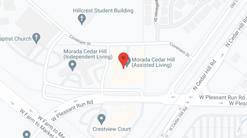 Map of the neighborhood around Morada Cedar Hill